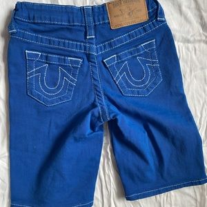 True Religion, Boys shorts, size 6, blue